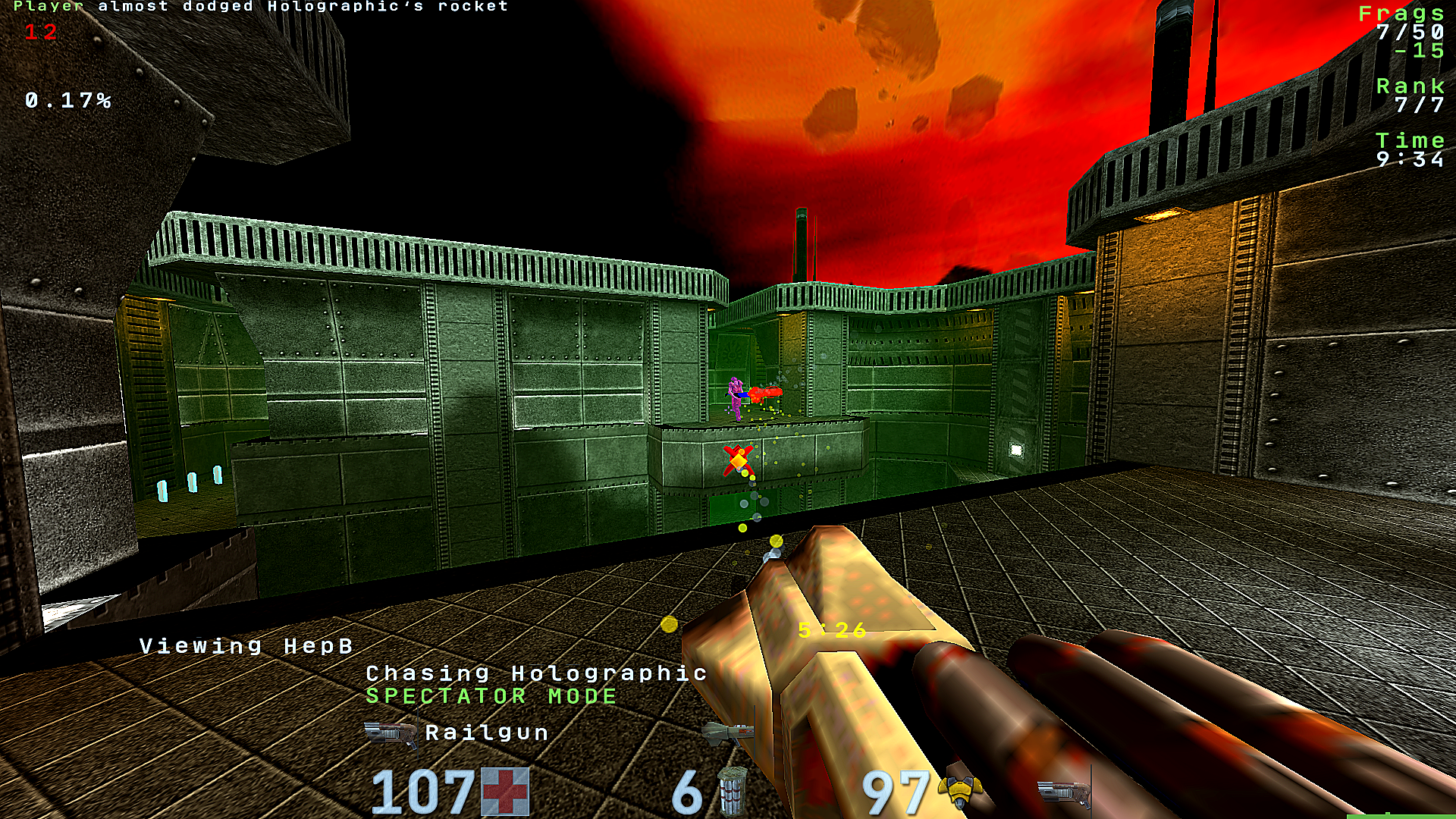 Ракета ghost → server